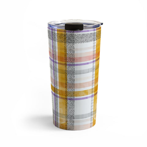 Marta Barragan Camarasa Modern tartan 22 Travel Mug