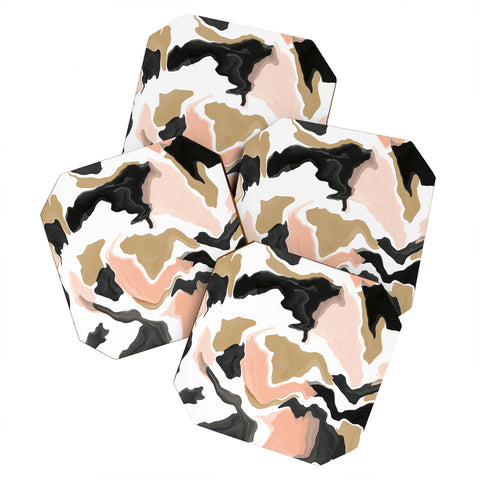 Marta Barragan Camarasa Modern terrazzo detail 36 Coaster Set