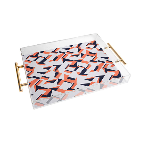 Marta Barragan Camarasa Modern tile geometric Acrylic Tray