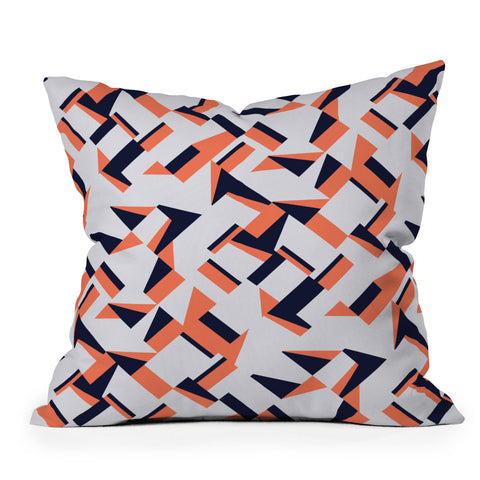 Marta Barragan Camarasa Modern tile geometric Outdoor Throw Pillow