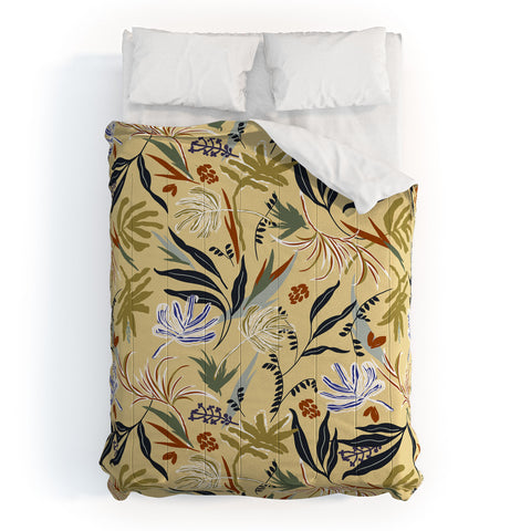 Marta Barragan Camarasa Modern tropical nature 3B Comforter