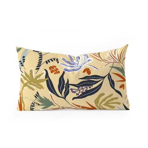Marta Barragan Camarasa Modern tropical nature 3B Oblong Throw Pillow