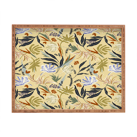Marta Barragan Camarasa Modern tropical nature 3B Rectangular Tray