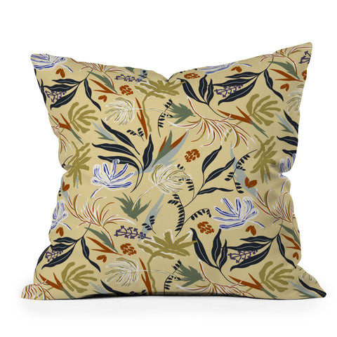 Marta Barragan Camarasa Modern tropical nature 3B Outdoor Throw Pillow
