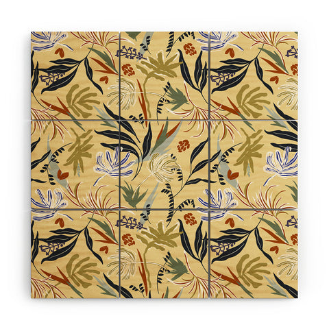 Marta Barragan Camarasa Modern tropical nature 3B Wood Wall Mural