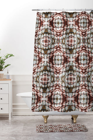 Marta Barragan Camarasa Mosaic bohemian style 23 Shower Curtain And Mat