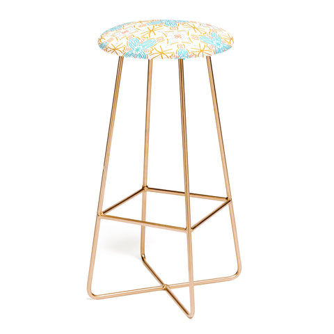 Marta Barragan Camarasa Mosaic boho desert colors D Bar Stool