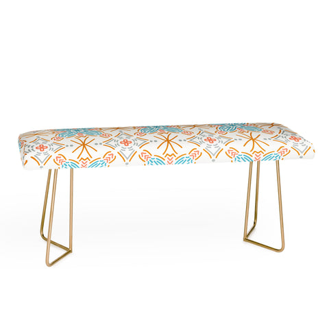 Marta Barragan Camarasa Mosaic boho desert colors D Bench