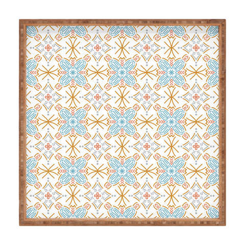 Marta Barragan Camarasa Mosaic boho desert colors D Square Tray