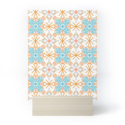 Marta Barragan Camarasa Mosaic boho desert colors D Mini Art Print