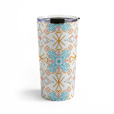 Marta Barragan Camarasa Mosaic boho desert colors D Travel Mug