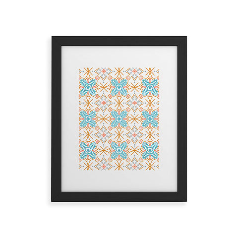 Marta Barragan Camarasa Mosaic boho desert colors D Framed Art Print