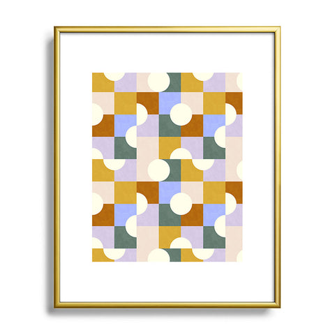 Marta Barragan Camarasa Mosaic geometric forms DP Metal Framed Art Print