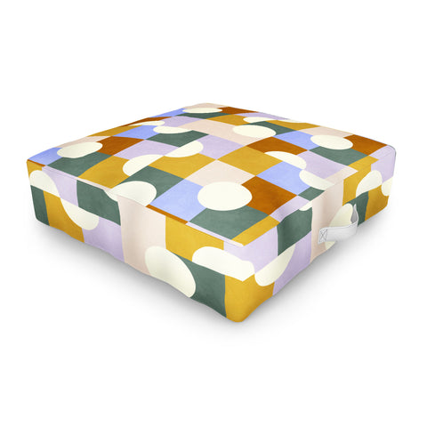 Marta Barragan Camarasa Mosaic geometric forms DP Outdoor Floor Cushion