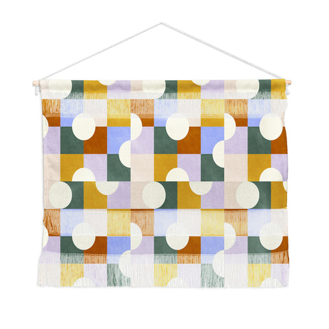 Marta Barragan Camarasa Mosaic geometric forms DP Wall Hanging Landscape