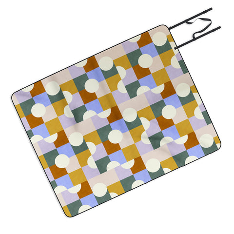 Marta Barragan Camarasa Mosaic geometric forms DP Picnic Blanket