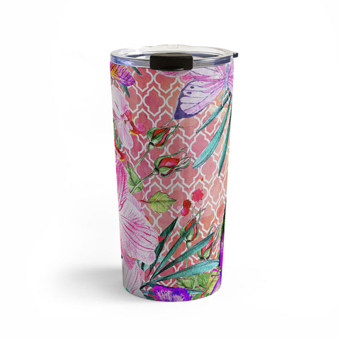 Marta Barragan Camarasa Mosaic of nature and butterflies Travel Mug