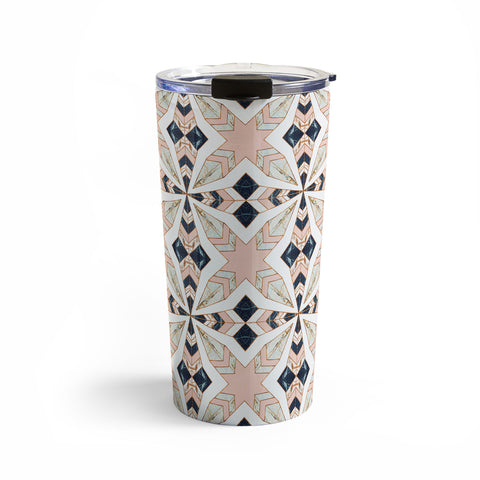 Marta Barragan Camarasa Mosaic pattern geometric marbled I Travel Mug