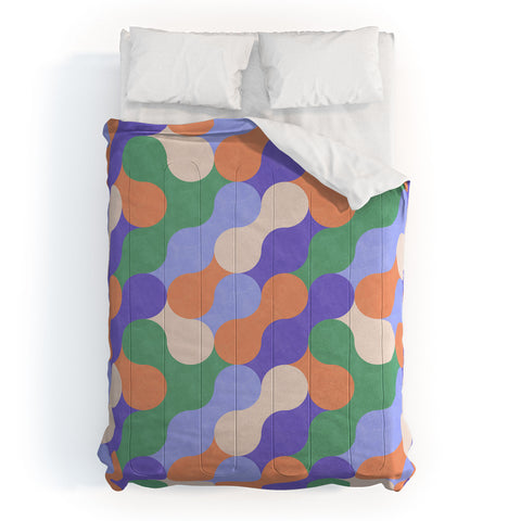 Marta Barragan Camarasa Mosaic retro colorful MD Comforter