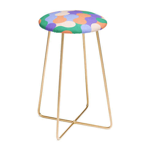Marta Barragan Camarasa Mosaic retro colorful MD Counter Stool