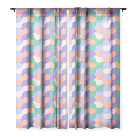 Marta Barragan Camarasa Mosaic retro colorful MD Sheer Non Repeat