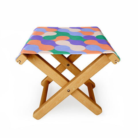 Marta Barragan Camarasa Mosaic retro colorful MD Folding Stool