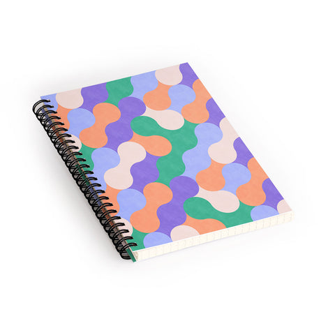 Marta Barragan Camarasa Mosaic retro colorful MD Spiral Notebook