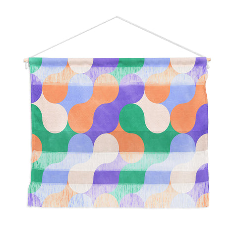 Marta Barragan Camarasa Mosaic retro colorful MD Wall Hanging Landscape