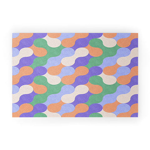 Marta Barragan Camarasa Mosaic retro colorful MD Welcome Mat