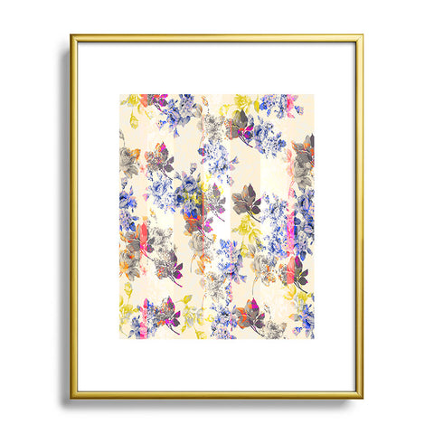 Marta Barragan Camarasa mosaic stripes Metal Framed Art Print