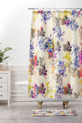 Marta Barragan Camarasa mosaic stripes Shower Curtain And Mat