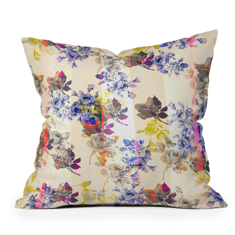 Marta Barragan Camarasa mosaic stripes Throw Pillow