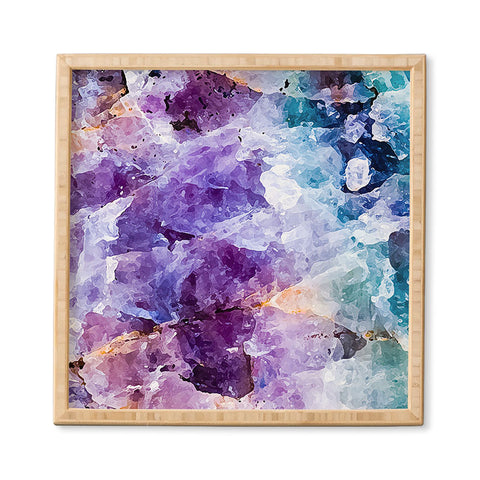 Marta Barragan Camarasa Multicolor quartz texture Framed Wall Art