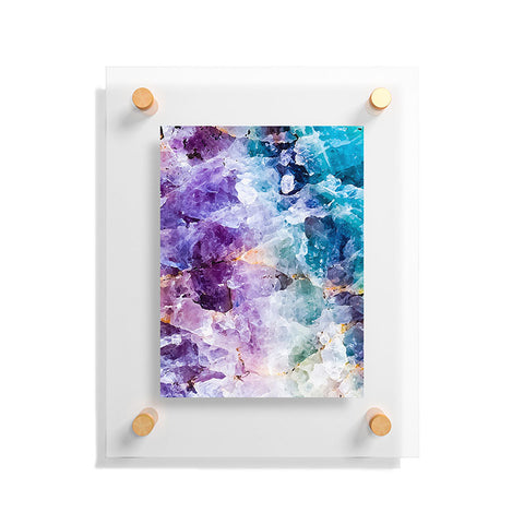 Marta Barragan Camarasa Multicolor quartz texture Floating Acrylic Print