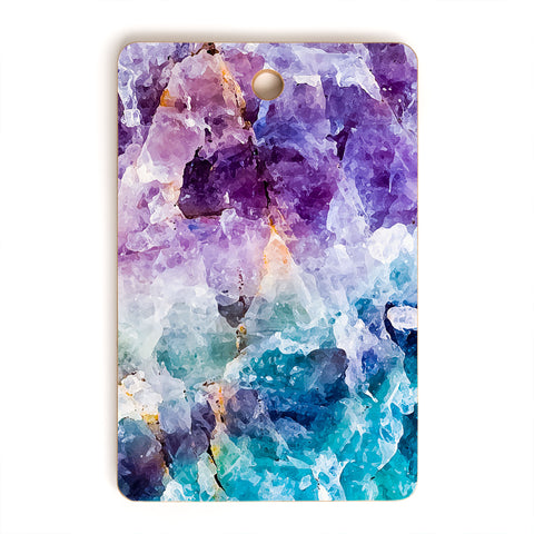 Marta Barragan Camarasa Multicolor quartz texture Cutting Board Rectangle