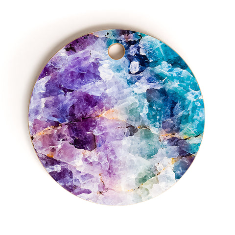 Marta Barragan Camarasa Multicolor quartz texture Cutting Board Round