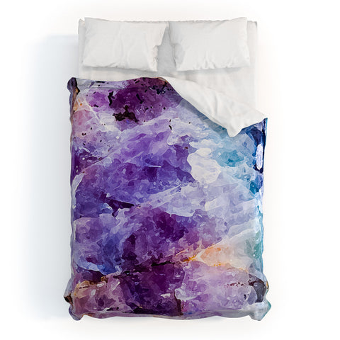 Marta Barragan Camarasa Multicolor quartz texture Duvet Cover