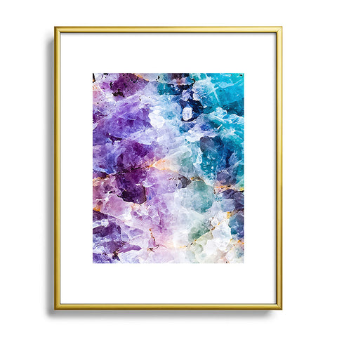 Marta Barragan Camarasa Multicolor quartz texture Metal Framed Art Print