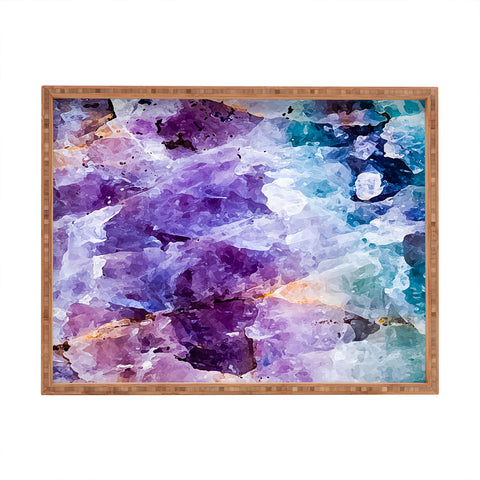 Marta Barragan Camarasa Multicolor quartz texture Rectangular Tray