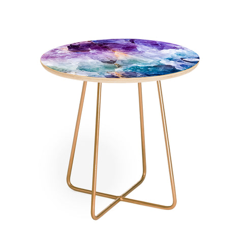 Marta Barragan Camarasa Multicolor quartz texture Round Side Table