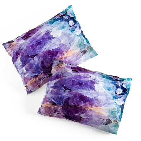 Marta Barragan Camarasa Multicolor quartz texture Pillow Shams