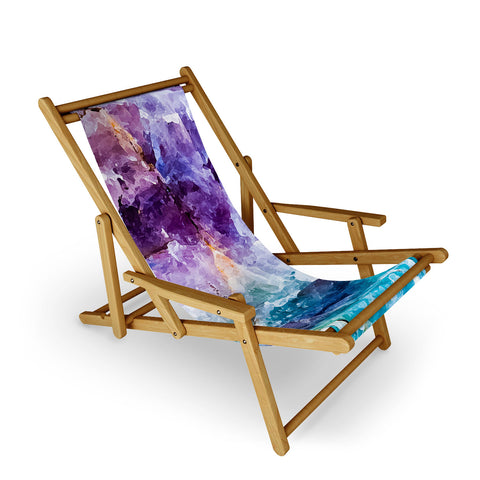 Marta Barragan Camarasa Multicolor quartz texture Sling Chair
