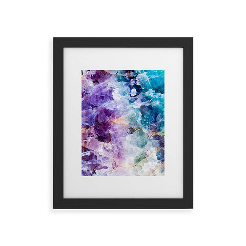 Marta Barragan Camarasa Multicolor quartz texture Framed Art Print