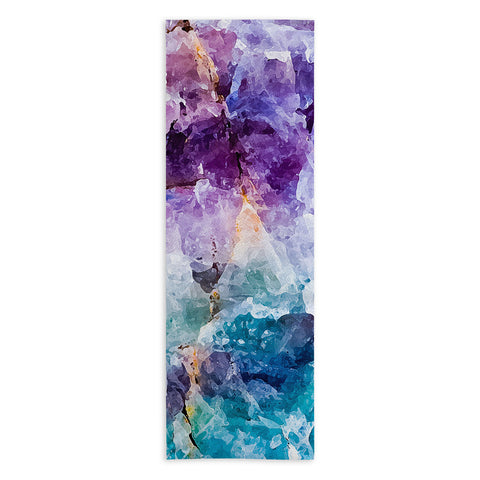 Marta Barragan Camarasa Multicolor quartz texture Yoga Towel