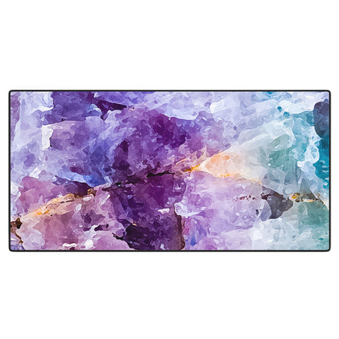 Marta Barragan Camarasa Multicolor quartz texture Desk Mat