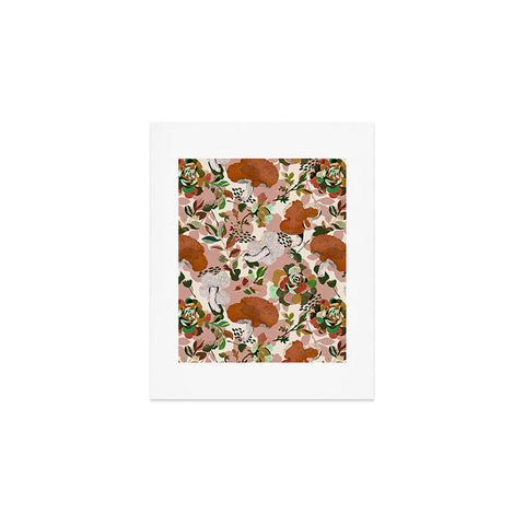 Marta Barragan Camarasa Mushrooms flowery meadow Art Print