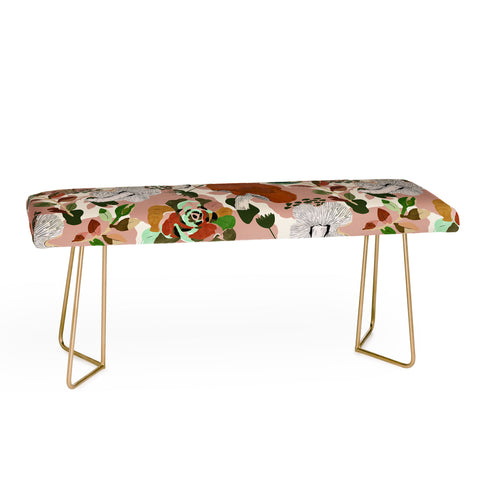 Marta Barragan Camarasa Mushrooms flowery meadow Bench