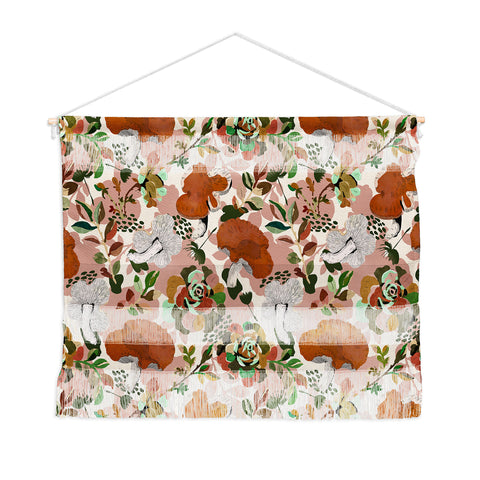 Marta Barragan Camarasa Mushrooms flowery meadow Wall Hanging Landscape
