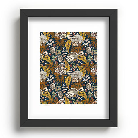 Marta Barragan Camarasa Mushrooms in the lunar night Recessed Framing Rectangle