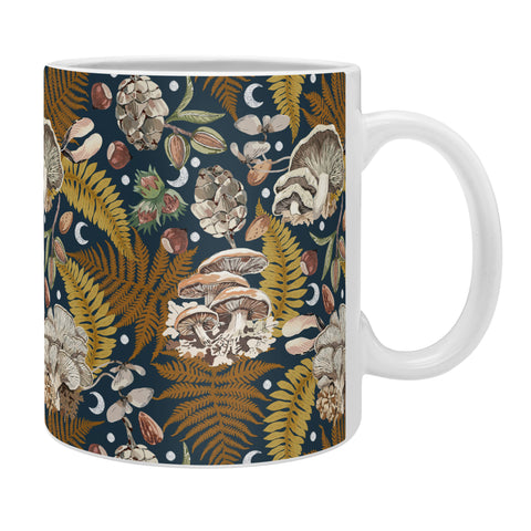 Marta Barragan Camarasa Mushrooms in the lunar night Coffee Mug